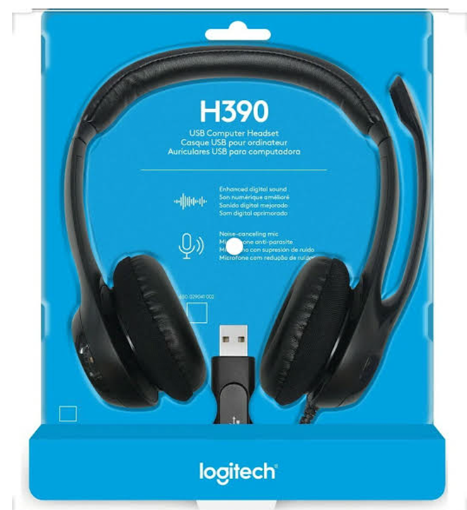 LOGITECH USB HEADSET H390 with noise canceling